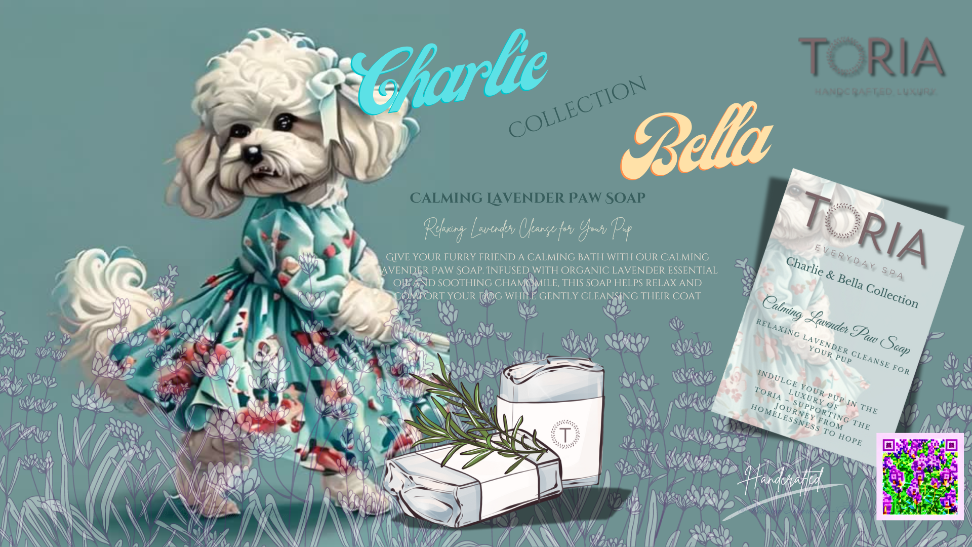 Calming Lavender Paw Soap from Charlie & Bella Collection: The Beginner Range https://www.toria.ie